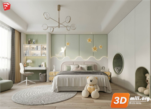 Children Room Scenes Skp FIles 